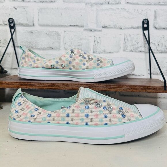 Converse Slip On Sneakers, Polka Dot Size 11.5 - Picture 2 of 6